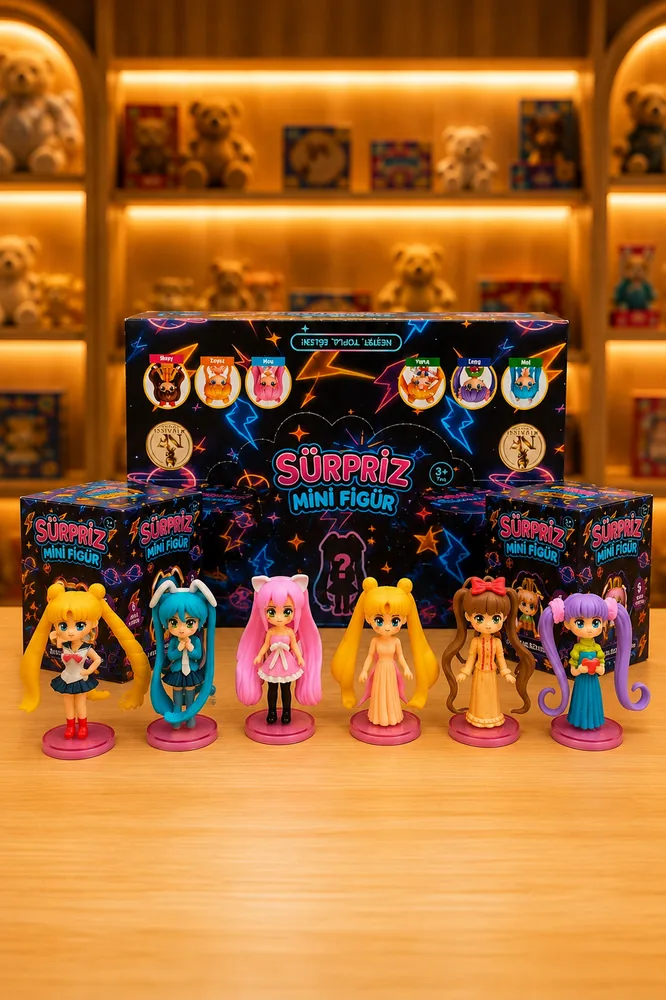 3’lü Anime Figür – Renkli Sürpriz Set - 2